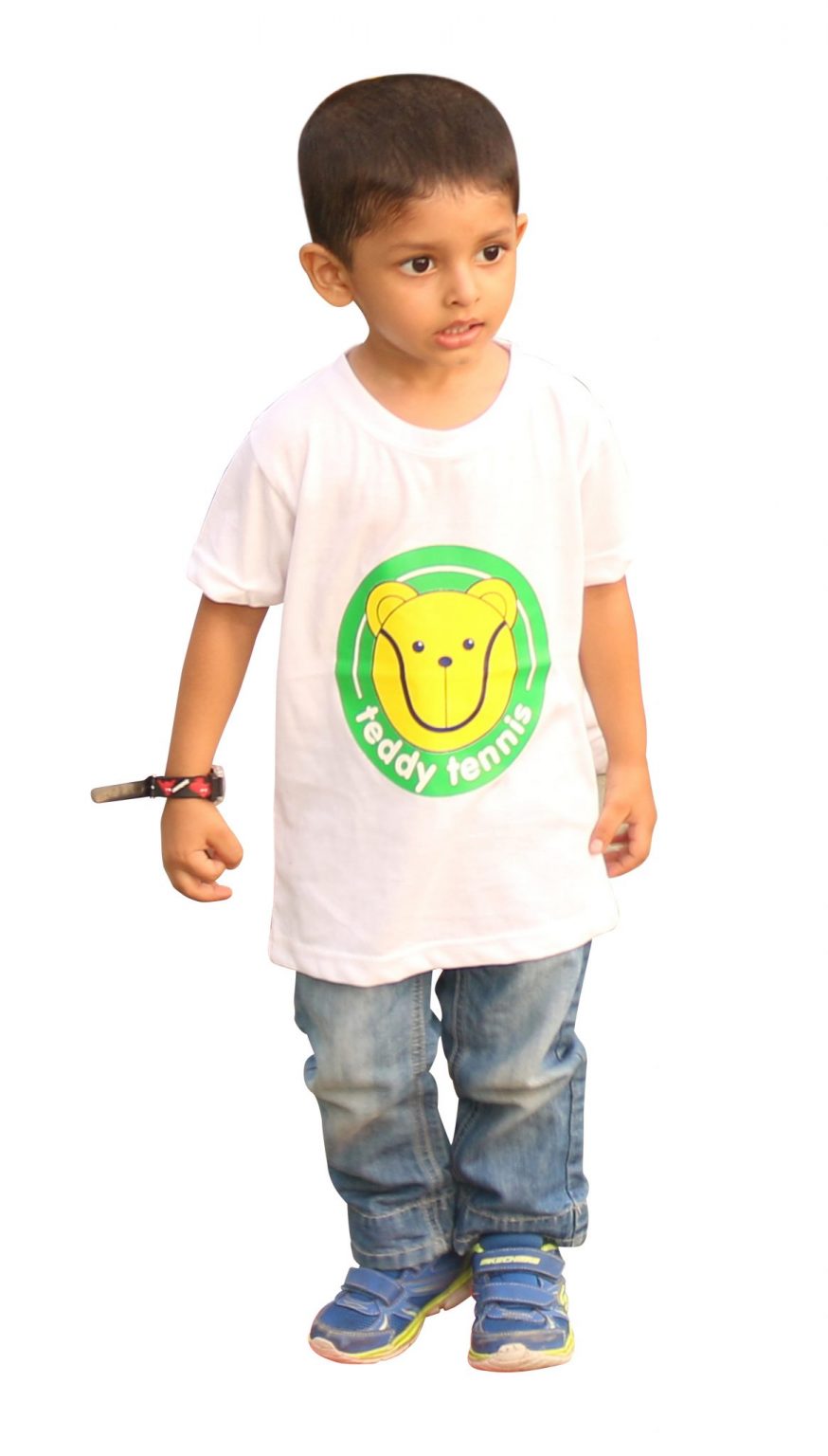 Startled little boy TT Pakistan 2018 Teddy Tennis United Kingdom