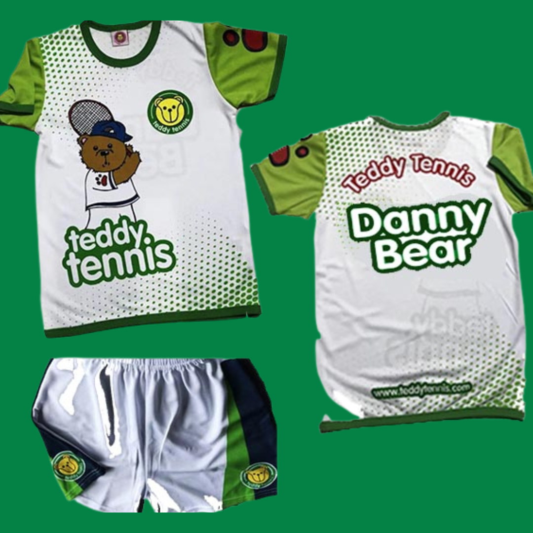 Tennis Shirt & Shorts, 2-3 years,  Danny Bear design